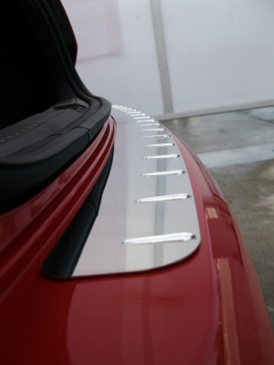 Накладка на задний бампер с силиконом, нерж. сталь Alu-Frost 10-2065 для VW Passat CC