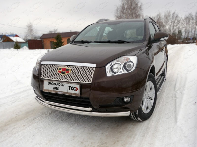 Geely Emgrand X7 (13–) Решетка радиатора верхняя (под знак)